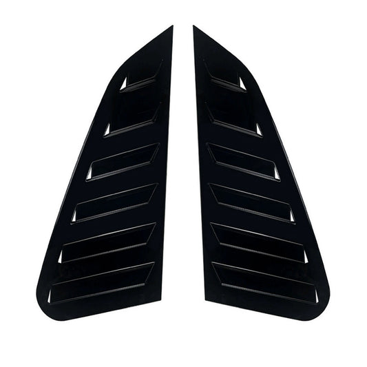 2x Gloss Black Rear Window Louvers Suitable For Subaru Impreza WRX 2011-2014-0