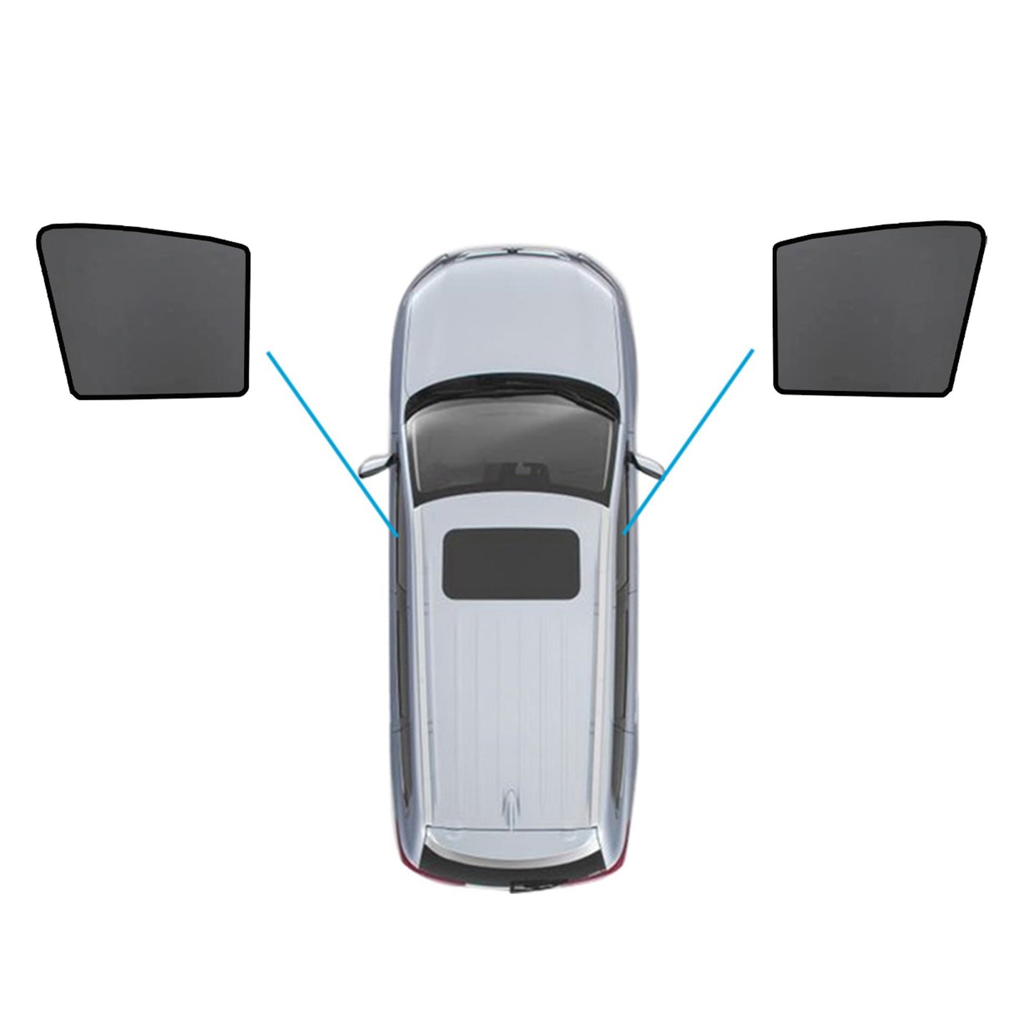 Magnetic Mesh Sun Blind Shades Front & Rear Suitable For Audi Q7 4LB 2006-2015-1