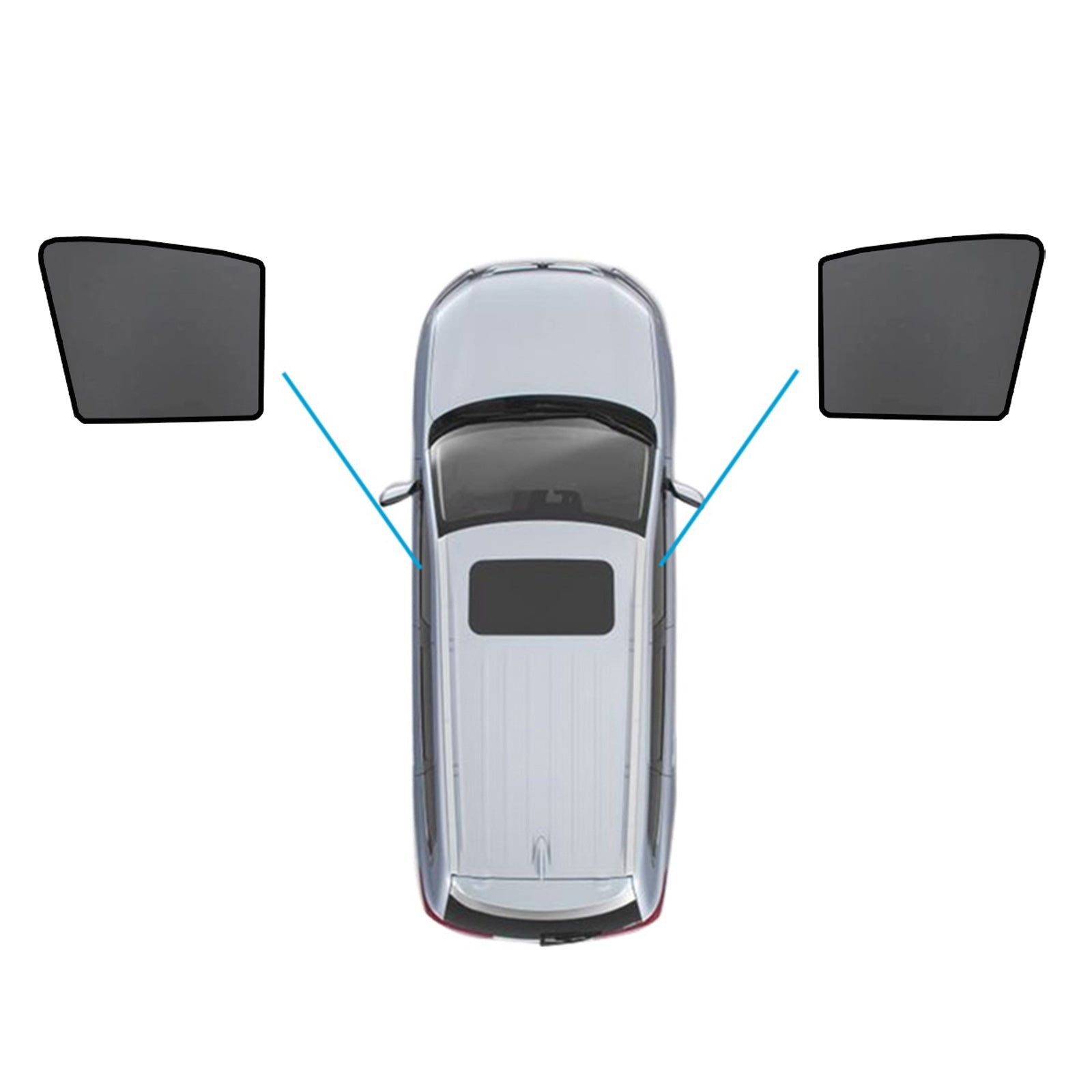 Magnetic Mesh Sun Blind Shades Front & Rear Suitable For Audi Q7 4LB 2006-2015-1