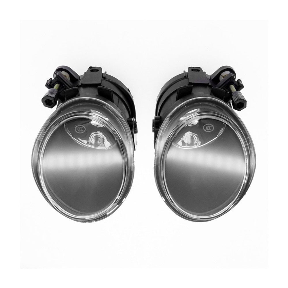 Pair Replacement Clear Fog Lights Lamps Suitable for 2001-2006 BMW E46 3-Series-1