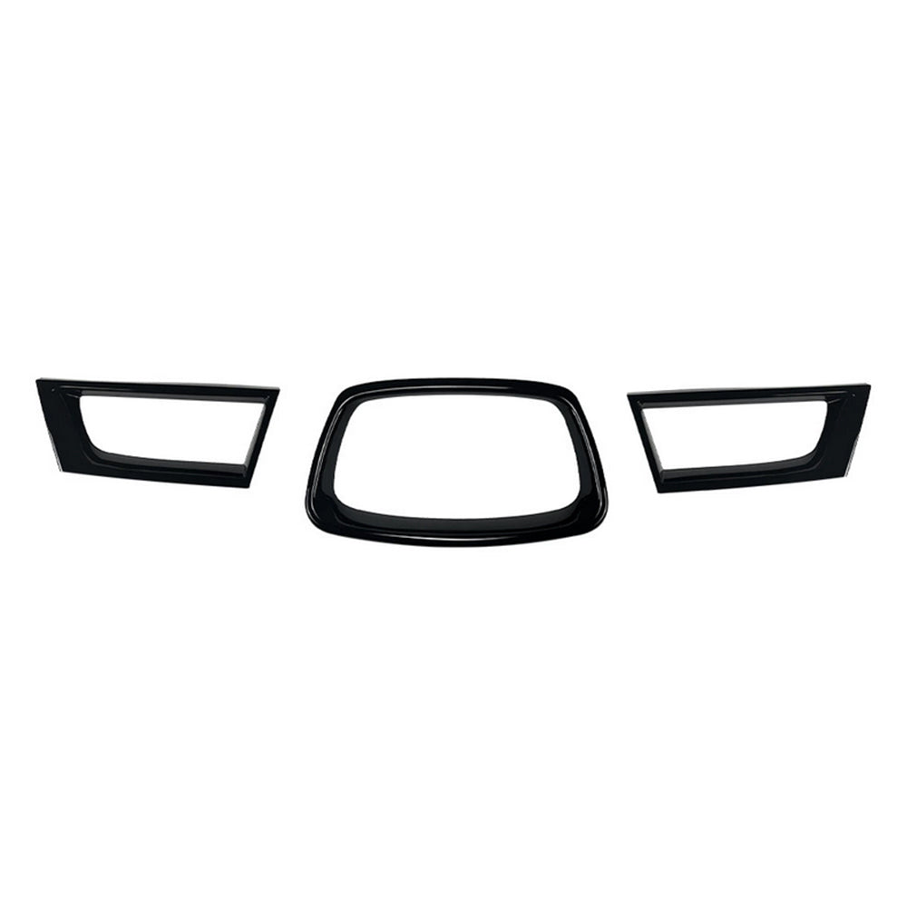 3x Gloss Black Front Grille Trim Suitable For Subaru Impreza WRX MK6 2006-2007-0