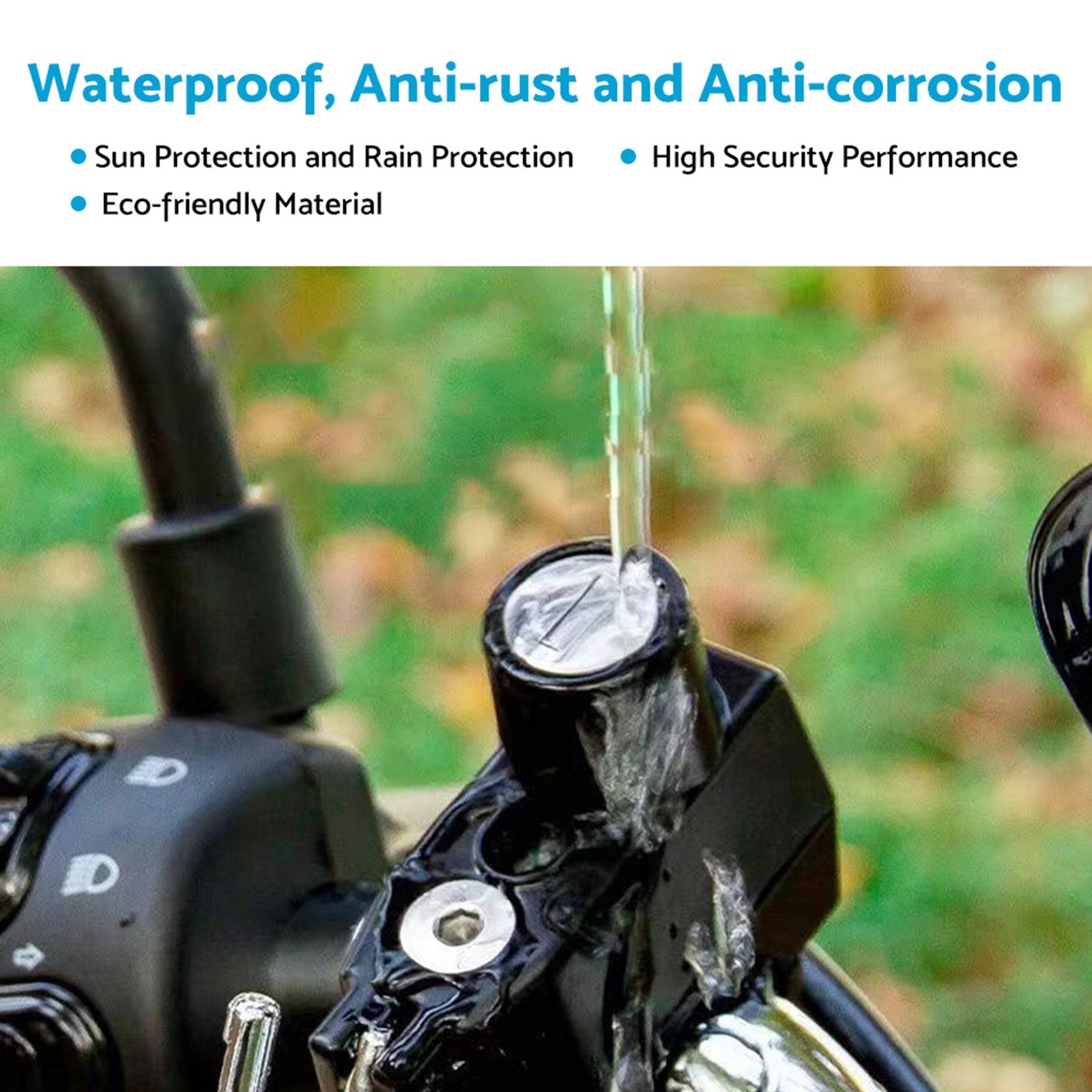 Motorcycle Helmet Lock 22mm 25mm Handlebar Frame Tube Suitable For Harley-3