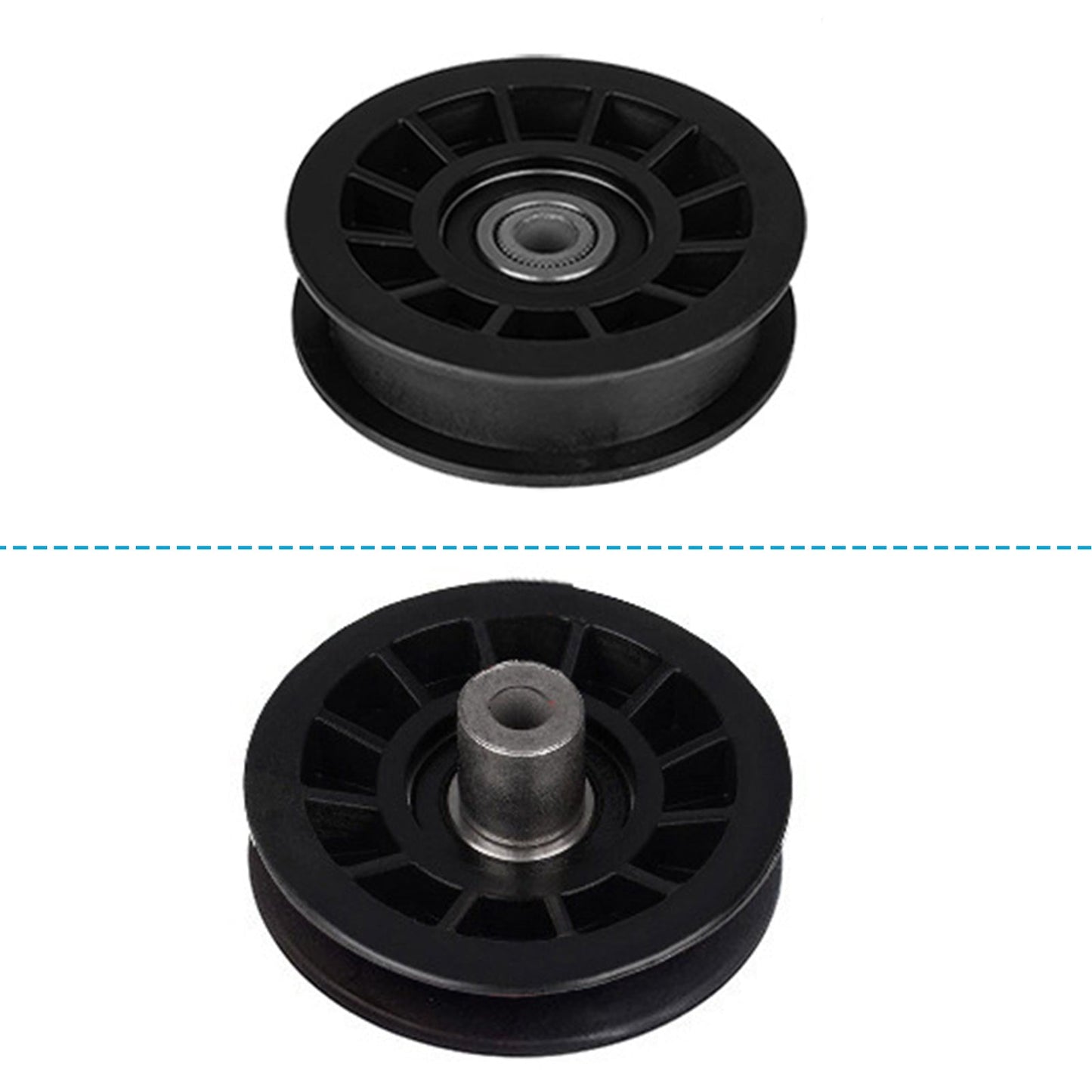 Flat Idler Pulley Suitable For Husqvarna Mowers YTH2242TF / YTH2242TDRF M17538H 194327 - Frazy's Auto Parts