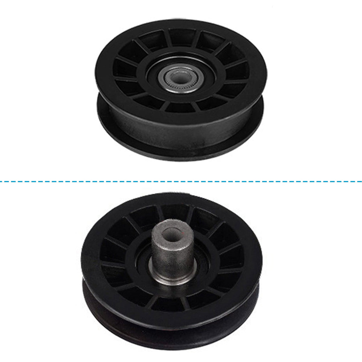 Flat Idler Pulley Suitable For Husqvarna Mowers YTH2242TF / YTH2242TDRF M17538H 194327 - Frazy's Auto Parts