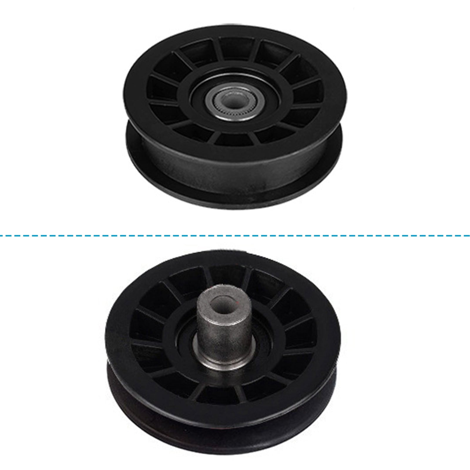 Flat Idler Pulley Suitable For Husqvarna Mowers YTH2242TF / YTH2242TDRF M17538H 194327 - Frazy's Auto Parts