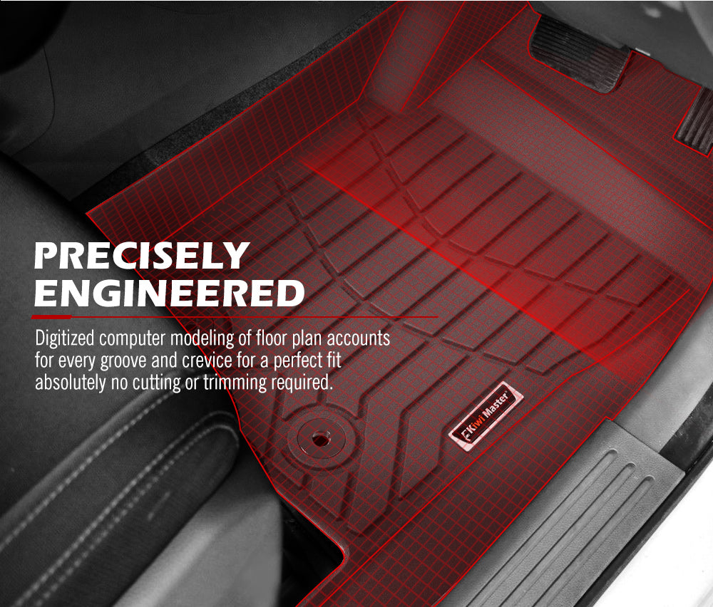 KIWI MASTER 3D TPE Car Floor Mat for Ford Ranger 2023+
