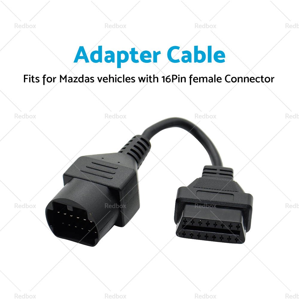 For Mazda 17 Pin to 16 Pin Female OBD2 Car Diagnostic Connector Adapter Cable - Frazy's Auto Parts