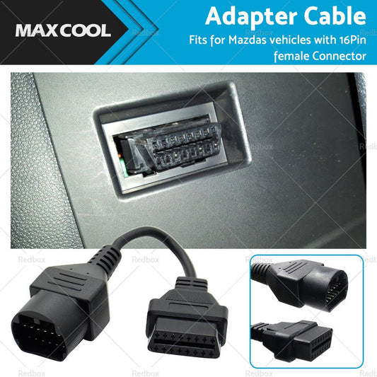 For Mazda 17 Pin to 16 Pin Female OBD2 Car Diagnostic Connector Adapter Cable - Frazy's Auto Parts