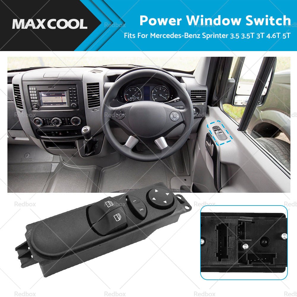 For Mercedes - Benz Sprinter W906 Master Window Switch Control A9065451213 LED - Frazy's Auto Parts