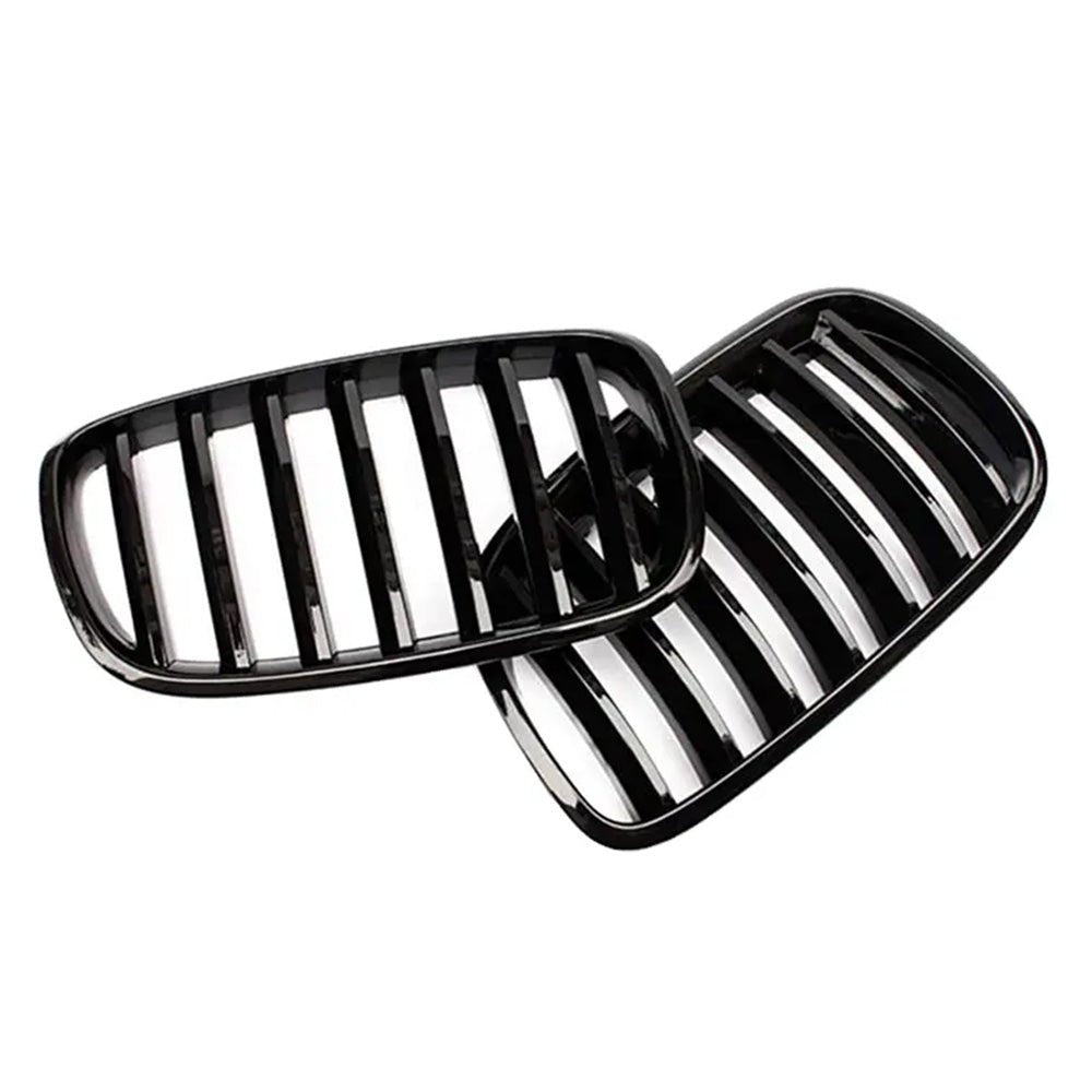 Front Bumper Kidney Grill Grille Gloss Suitable For BMW E70 X5 / E71 X6 2007 - 2013 - Frazy's Auto Parts