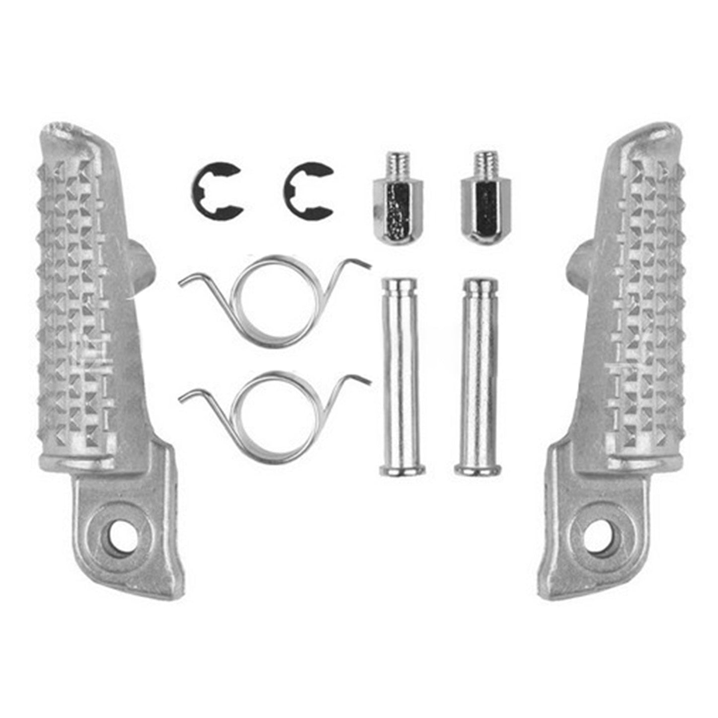Front Foot Peg Footrest Silver Suitable For Honda CB1000R CBR600RR CBR1000RR - Frazy's Auto Parts