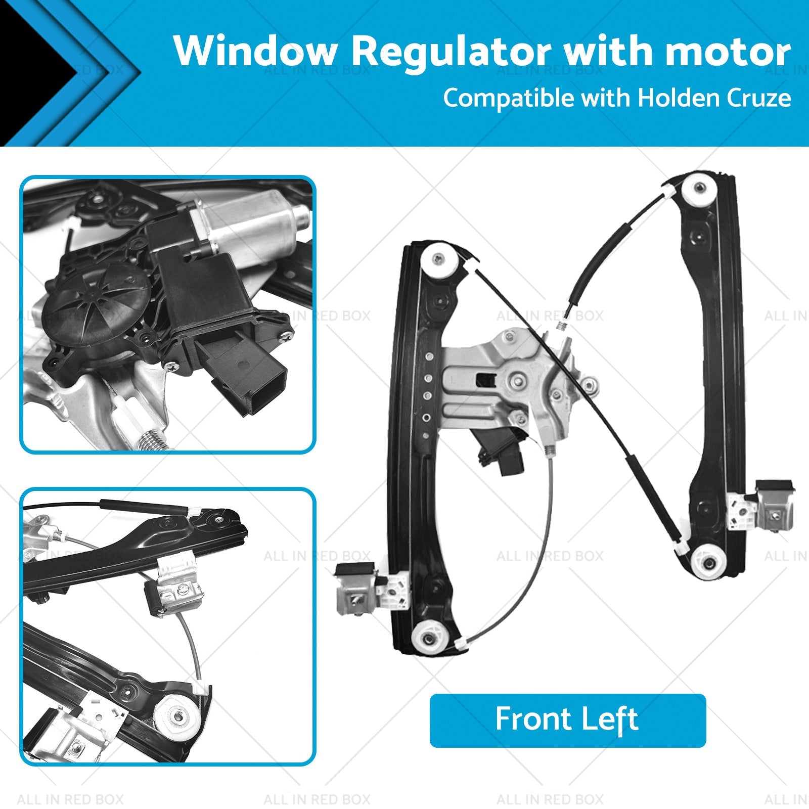 Front Left Window Regulator With Motor 7Pin Suitablefor Holden Cruze JG JH 09 - 16 - Frazy's Auto Parts