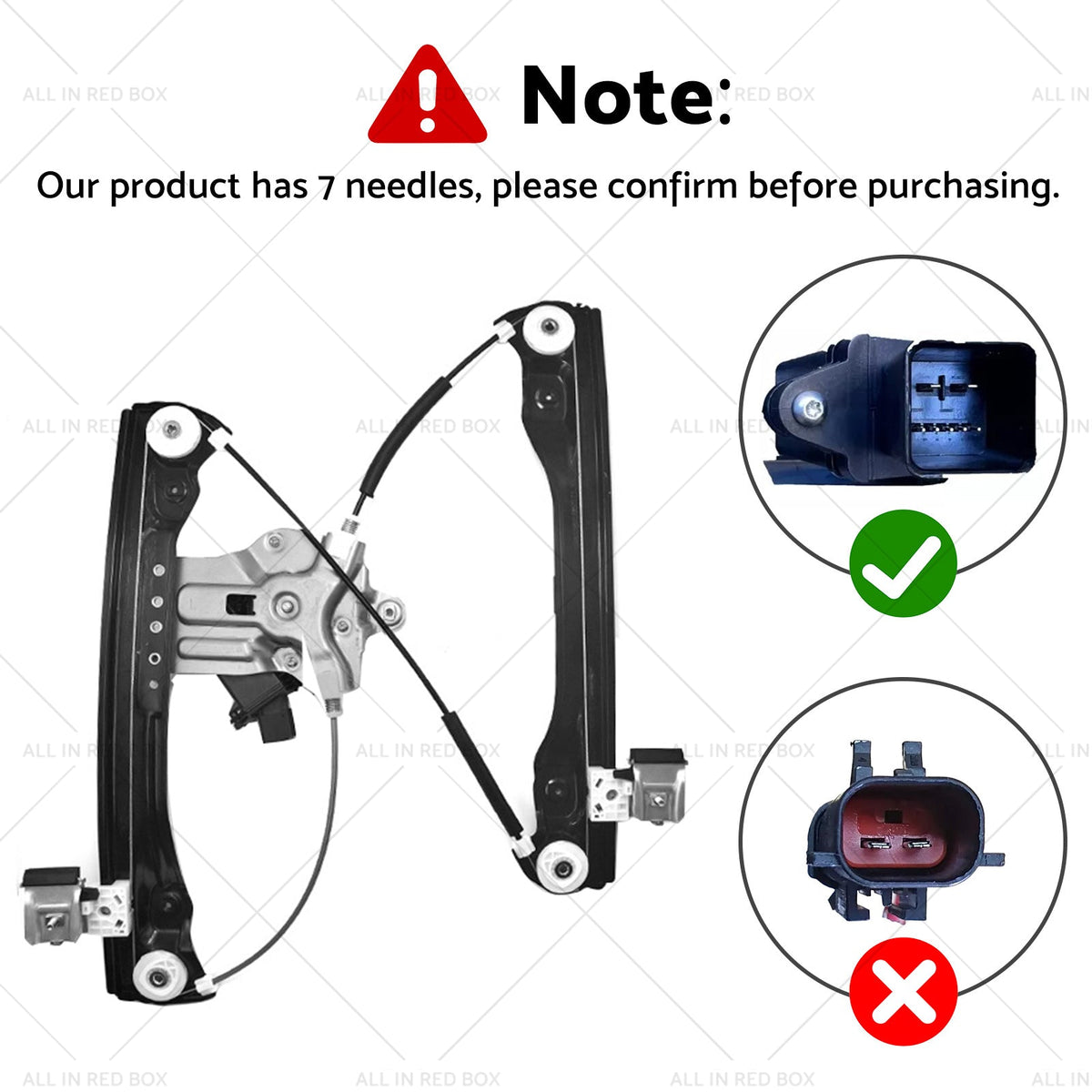 Front Left Window Regulator With Motor 7Pin Suitablefor Holden Cruze JG JH 09 - 16 - Frazy's Auto Parts