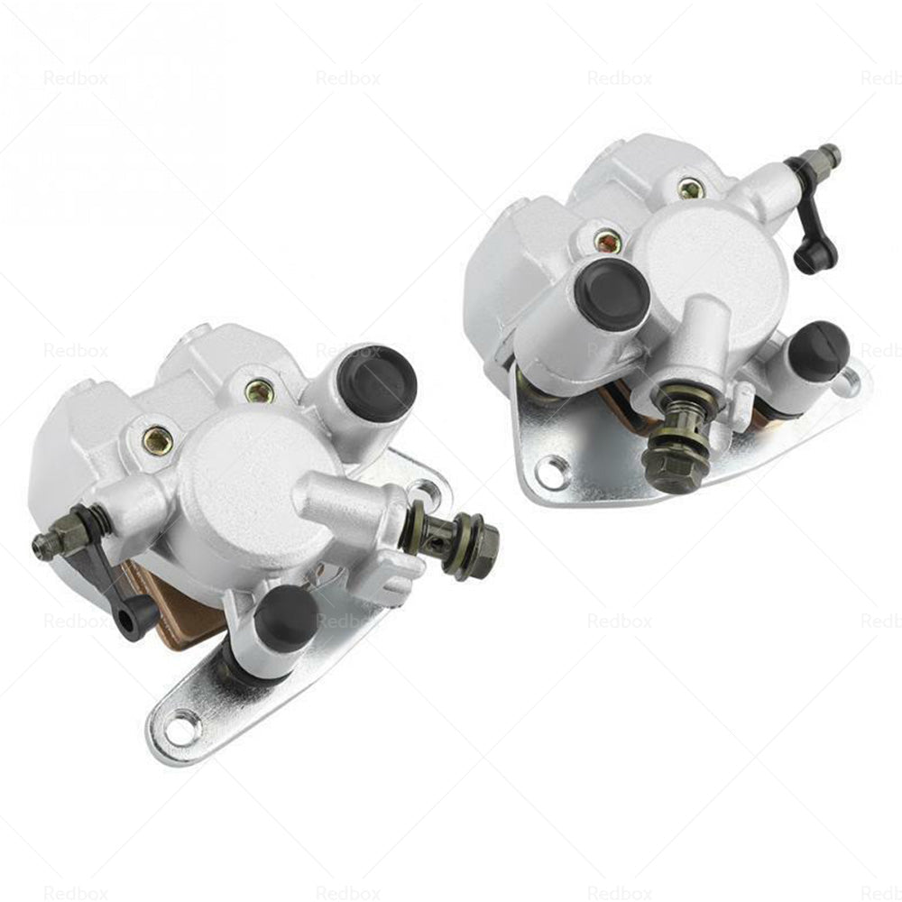 Front LeftRight BRAKE CALIPER with Brake Pads Set Fit For YAMAHA KODIAK 400 450 - Frazy's Auto Parts