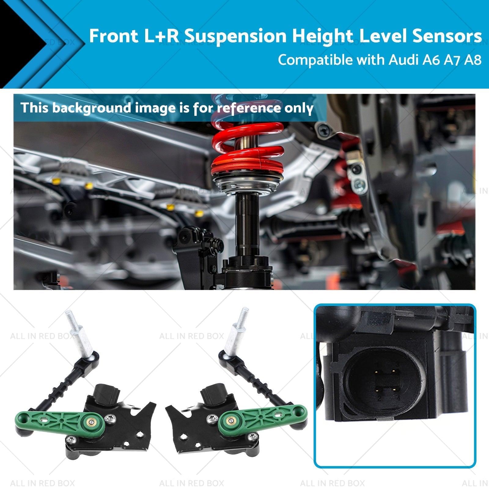 Front LR Suspension Height Level Sensors 4H0941285G Suitable for Audi A6 A7 A8 - Frazy's Auto Parts