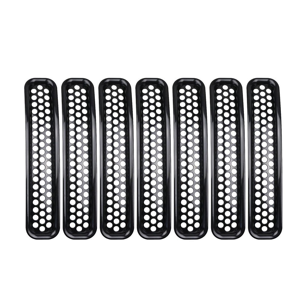 Front Mesh Grille Inserts Grill Cover Trim Suitable For Jeep Wrangler TJ 1997 - 2006 - Frazy's Auto Parts