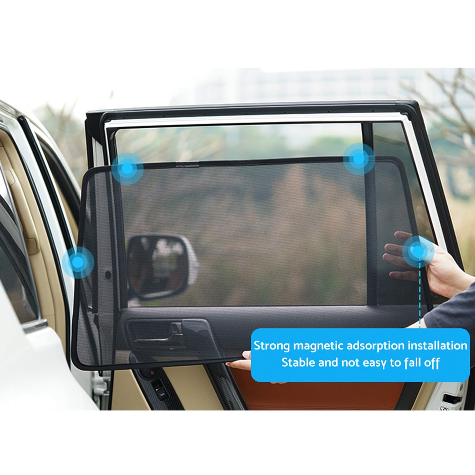 Front Rear Port Window Magnetic Mesh Sun Shade Suitable For Jeep Grand Cherokee - Frazy's Auto Parts