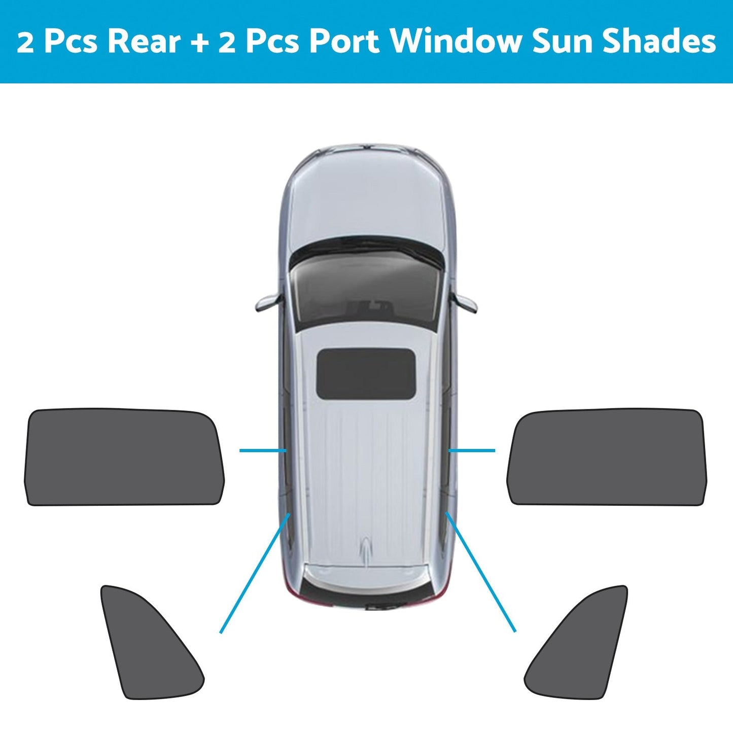 Front Rear Port Window Magnetic Mesh Sun Shade Suitable For Jeep Grand Cherokee - Frazy's Auto Parts