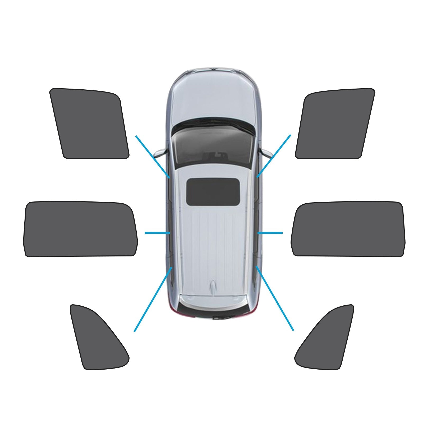 Front Rear Port Window Magnetic Mesh Sun Shade Suitable For Jeep Grand Cherokee - Frazy's Auto Parts