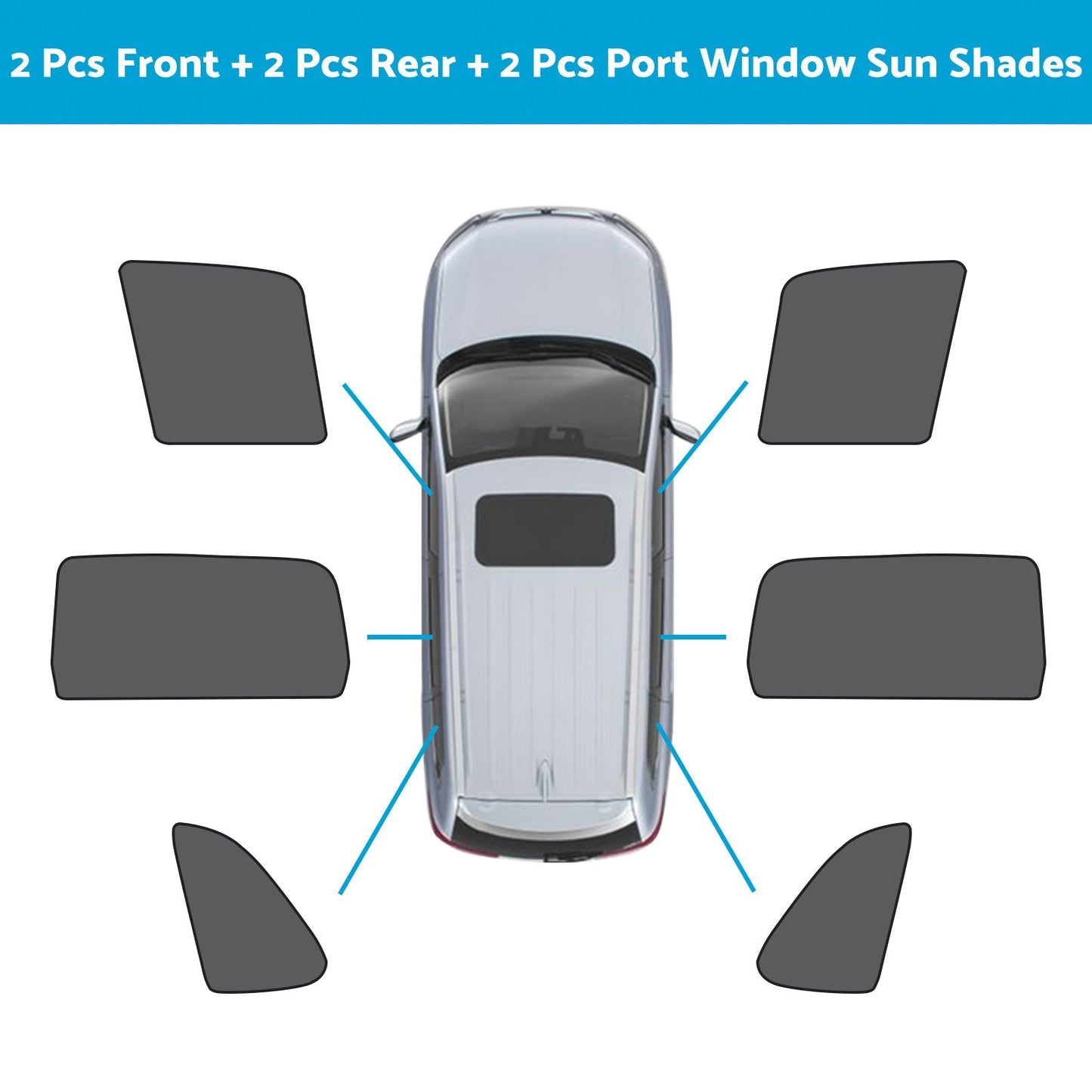 Front Rear Port Window Magnetic Mesh Sun Shade Suitable For Jeep Grand Cherokee - Frazy's Auto Parts