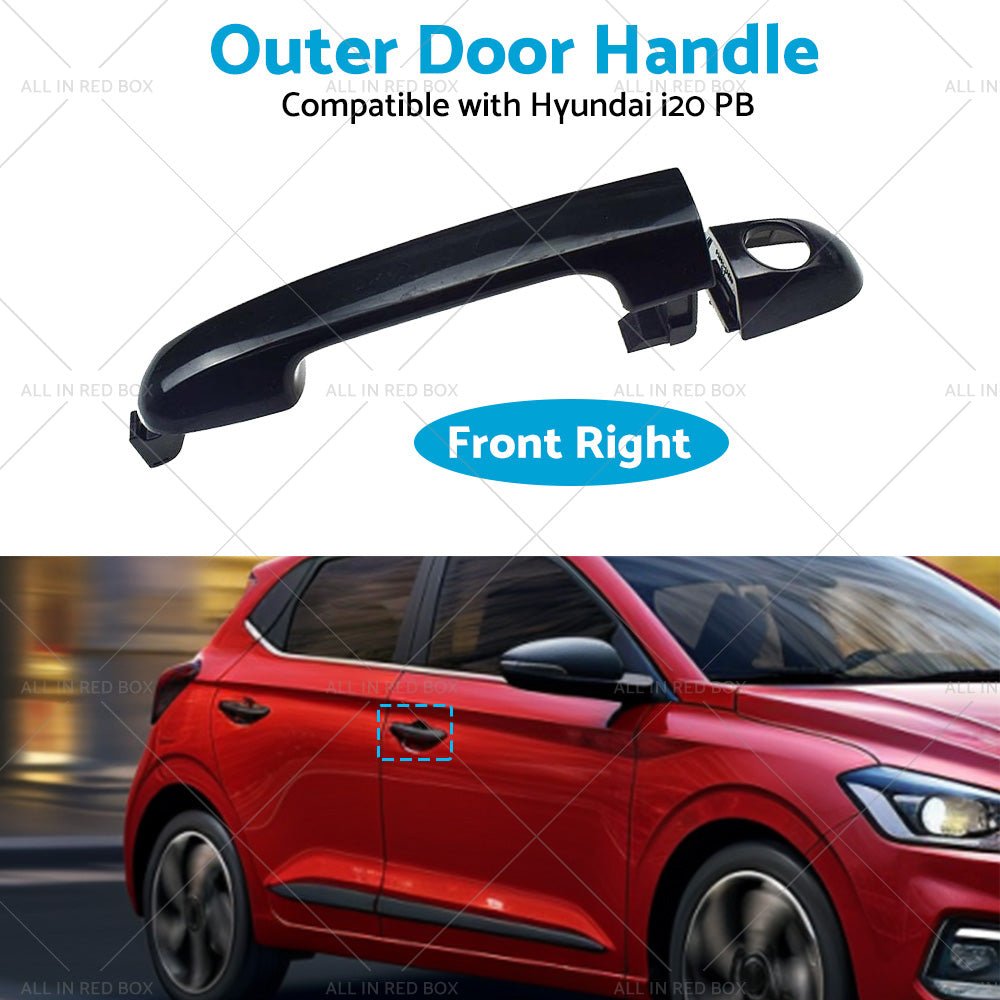 Front Right Exterior Outer Door Handle Suitable for Hyundai i20 PB 2009 - 2015 - Frazy's Auto Parts