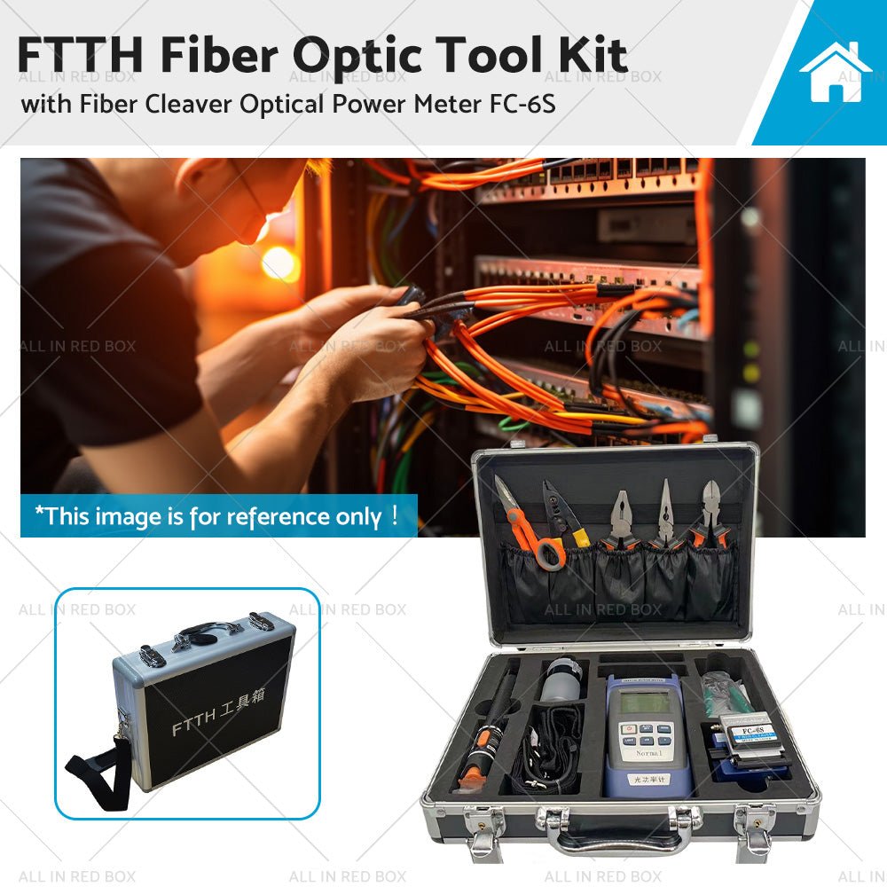 FTTH Fiber Optic Tool Kit with Fiber Cleaver Optical Power Meter FC - 6S - Frazy's Auto Parts