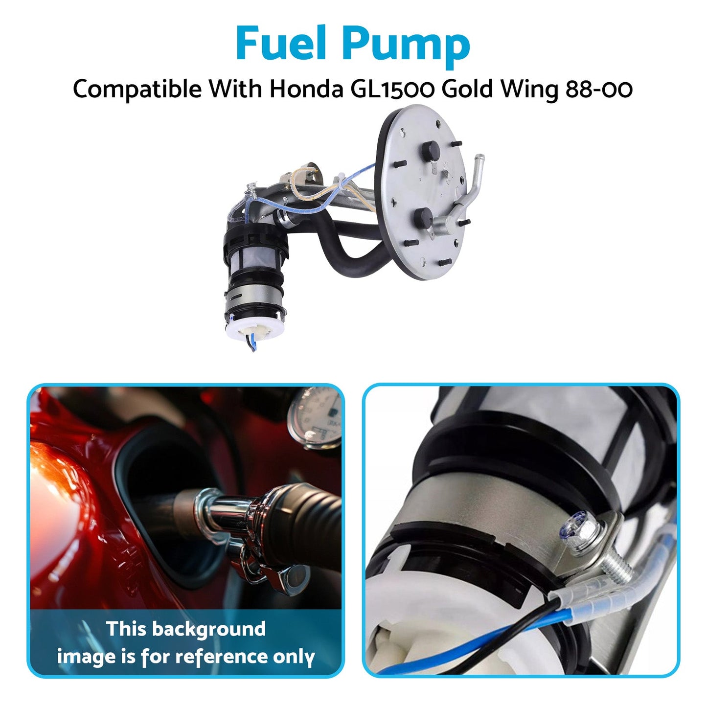 Fuel Pump 12V Electric Suitable For Honda GL1500 GL1500A GL1500SE 1988 - 2000 - Frazy's Auto Parts