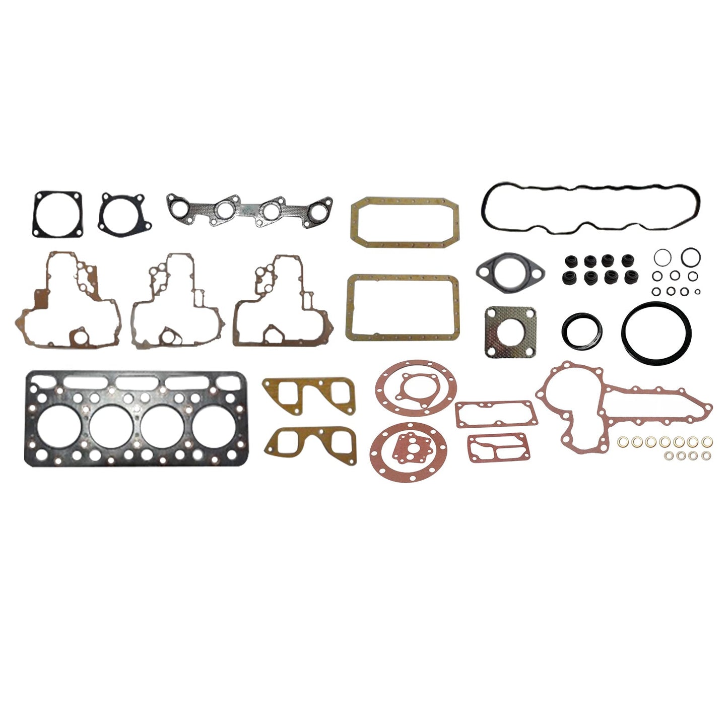 Full Overhaul Gasket Kit Upper & Lower Set Suitable For Kubota V1902 15808 - 03310 - Frazy's Auto Parts