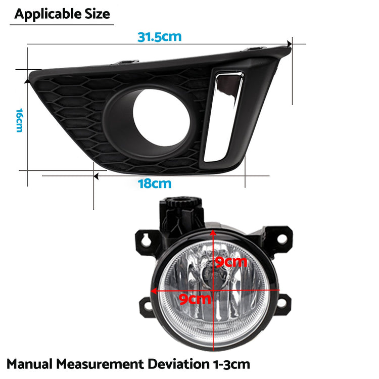 Full Set Fog Light Spot Driving Lamp Kit Suitable For Honda Jazz GF 2014 - 2017 - Frazy's Auto Parts