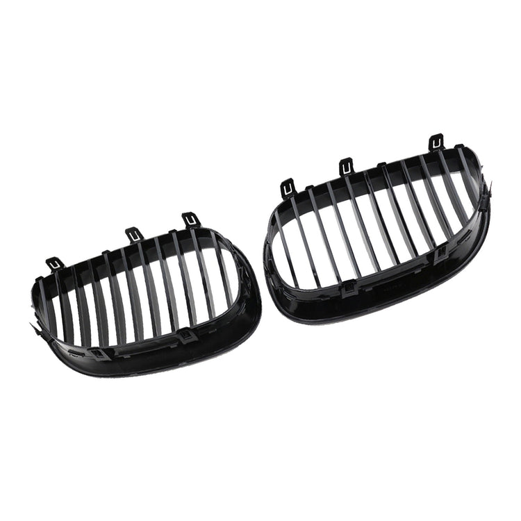 Gloss Black Front Grille Grill Suitable For BMW E60 E61 5 Series 2003 - 2010 - Frazy's Auto Parts