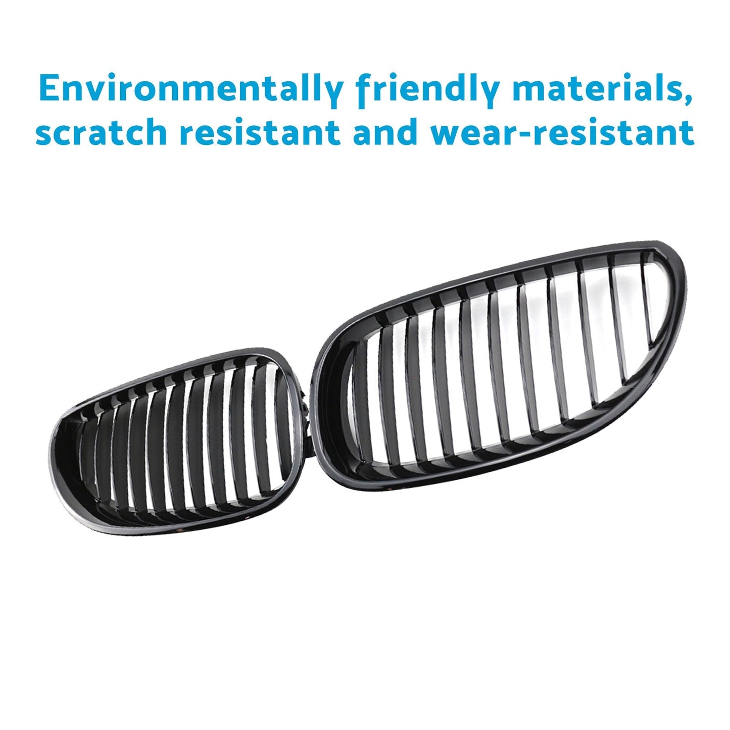 Gloss Black Front Grille Grill Suitable For BMW E60 E61 5 Series 2003 - 2010 - Frazy's Auto Parts