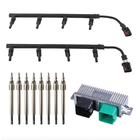 Glow Plug Kit Suitable For Ford F250 F350 F450 F550 Excursion 6.0L Diesel 03–10 - Frazy's Auto Parts