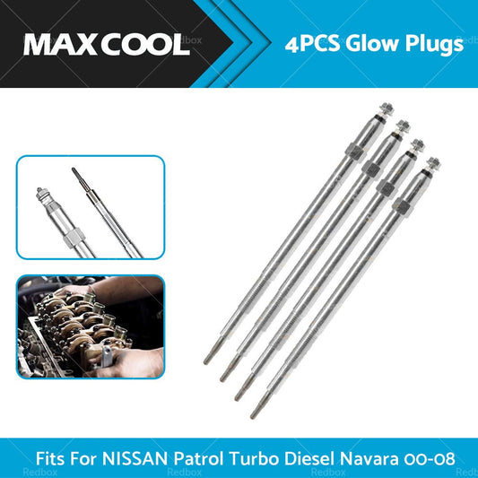 Glow Plugs 4 Pcs Fits for Nissan Patrol GU Navara Elgrand ATE50 Turbo Diesel - Frazy's Auto Parts