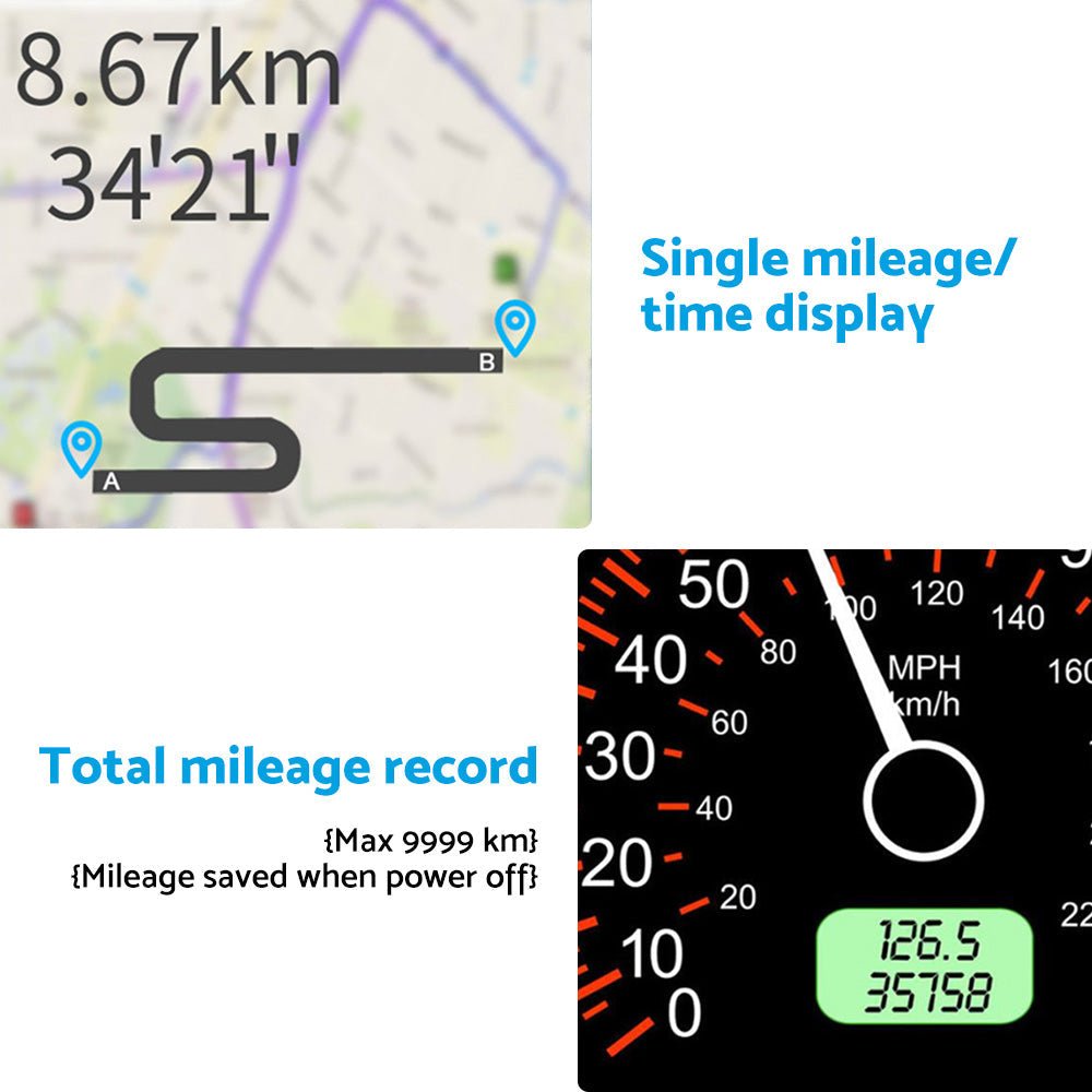 GPS Head Up Display Speedometer Odometer Digital Speed MPH with Over Speeding Alarm - Frazy's Auto Parts