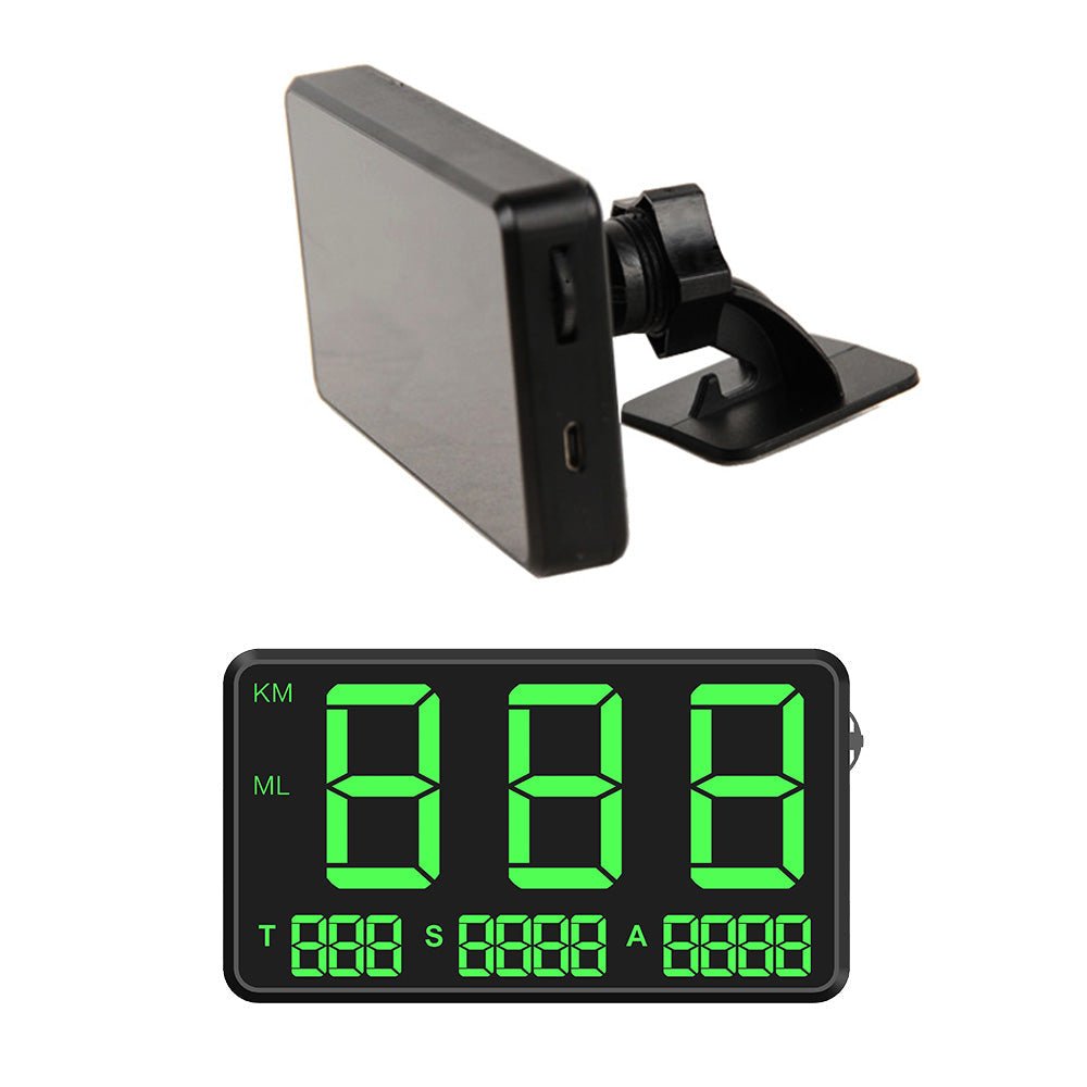 GPS Head Up Display Speedometer Odometer Digital Speed MPH with Over Speeding Alarm - Frazy's Auto Parts