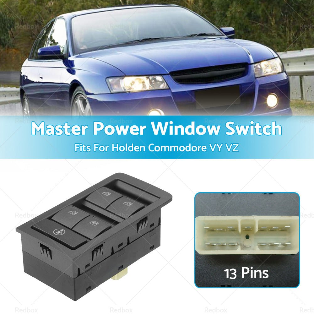 Grey Master Power Window Switch 13 Pins for Holden Commodore VY VZ 2002 - 2007 - Frazy's Auto Parts