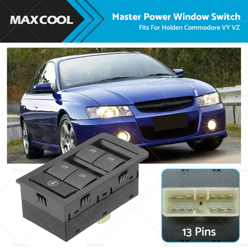Grey Master Power Window Switch 13 Pins for Holden Commodore VY VZ 2002 - 2007 - Frazy's Auto Parts