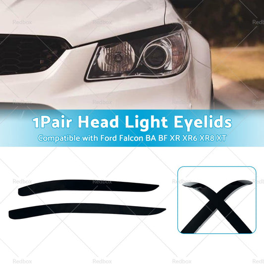 Head Light Eyelid Eyebrow Lid Black Suitable For Ford Falcon BA BF XR XR6 XR8 XT - Frazy's Auto Parts