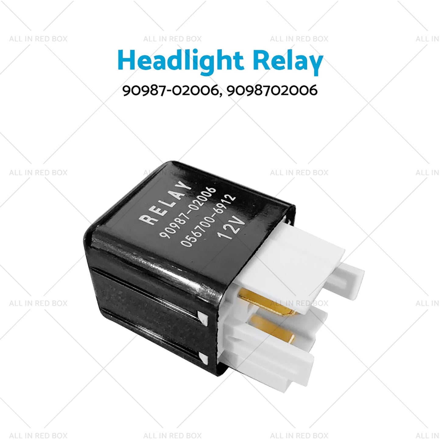 Headlight Relay 12V 4 Pins 90987 - 02006 Suitable For Toyota Landcruiser 60 70 80 - Frazy's Auto Parts