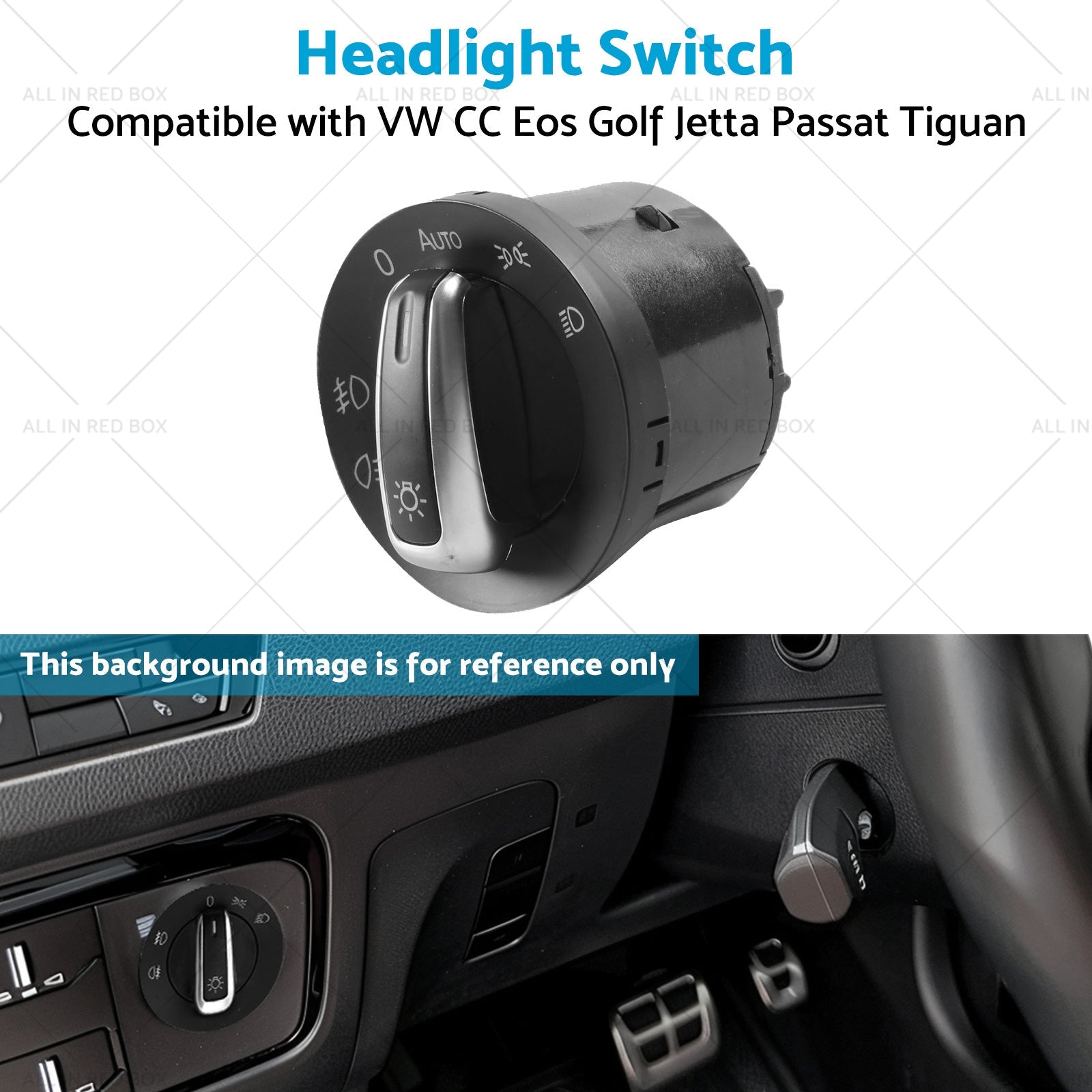 Headlight Switch Suitable for VW CC Eos Golf Jetta Passat Tiguan 5ND941431B - Frazy's Auto Parts