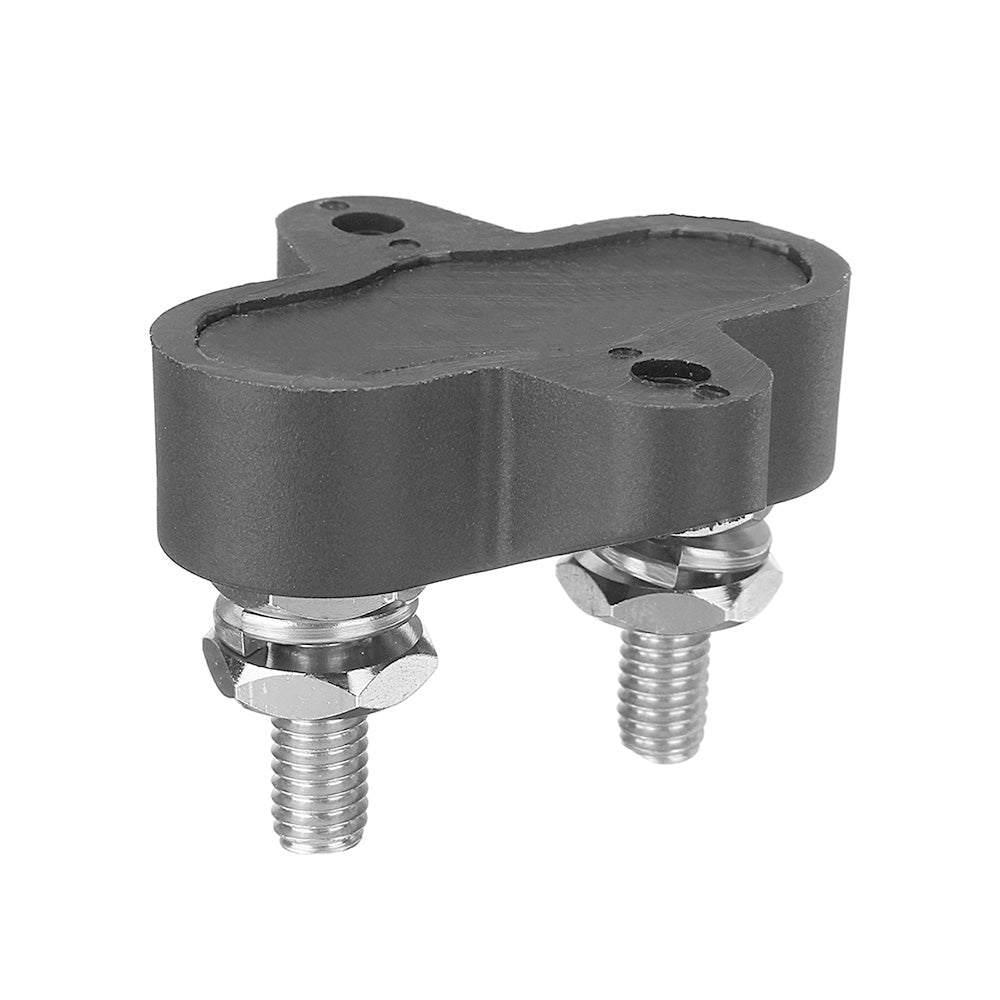 Heavy Duty Dual M6 Bus Bar Terminal Block Power Distribution Stud Black Suitable For Automotive Applications - Frazy's Auto Parts