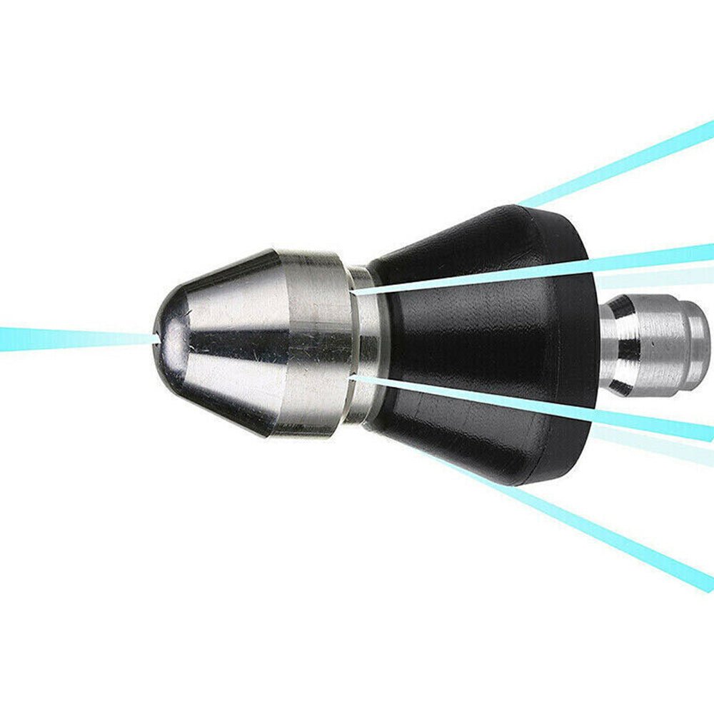 High - Pressure Drain Nozzle Suitable For Sewer Pipe Cleaning With 1 Front & 6 Rear Jets - Frazy's Auto Parts