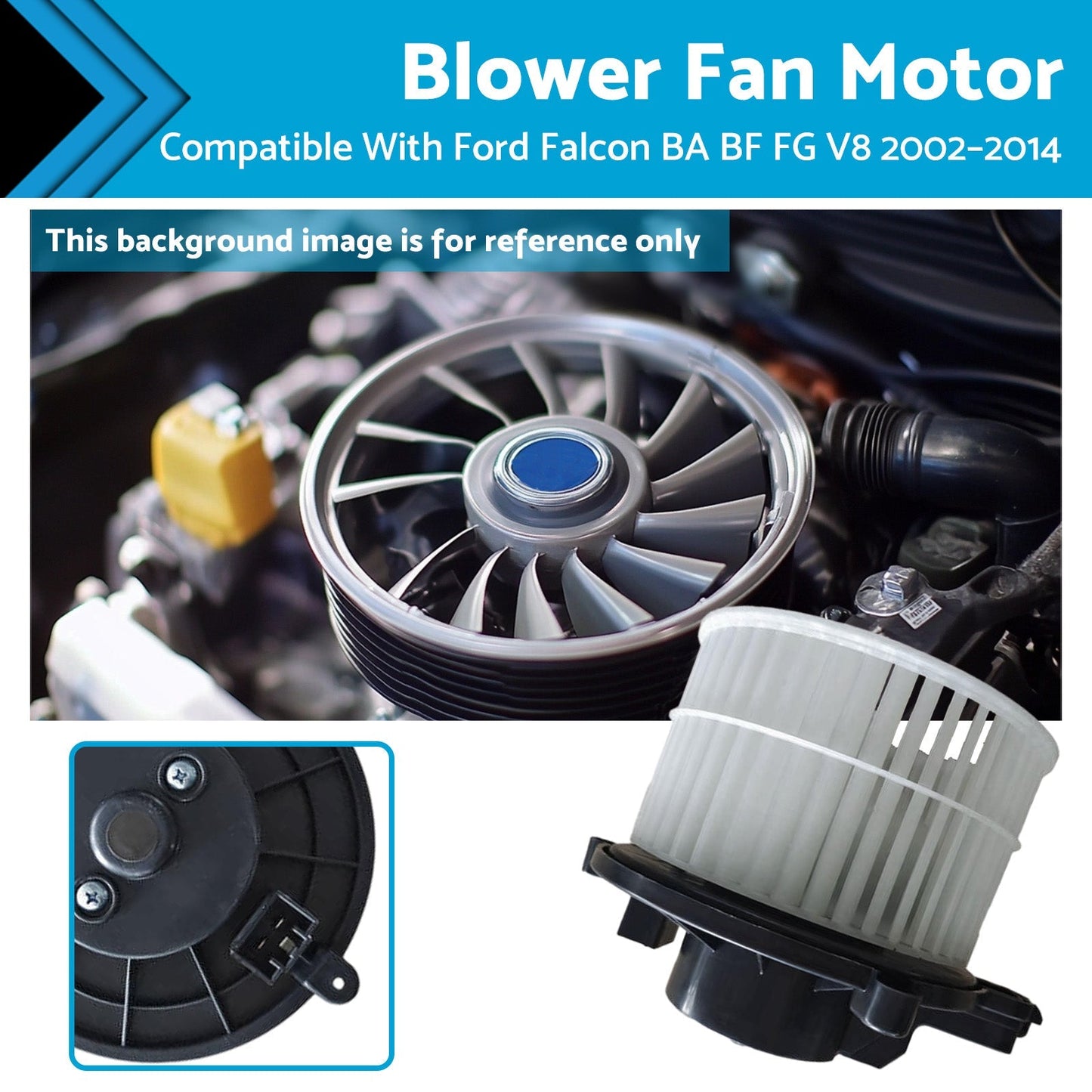 HVAC Blower Fan Motor Dashboard Suitable For Ford Falcon BA BF FG 6Cyl V8 02 - 14 - Frazy's Auto Parts