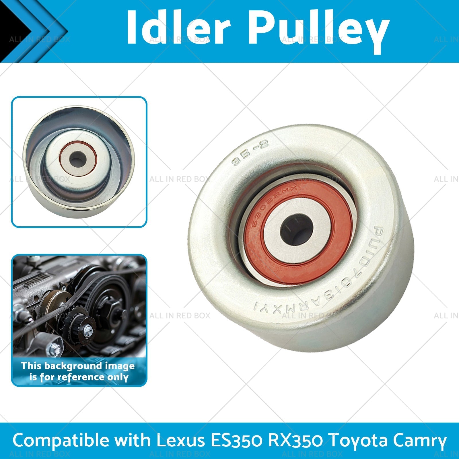 Idler Pulley Suitable for Lexus ES350 RX350 Toyota Camry 2007 - 2021 16604 - 31020 - Frazy's Auto Parts