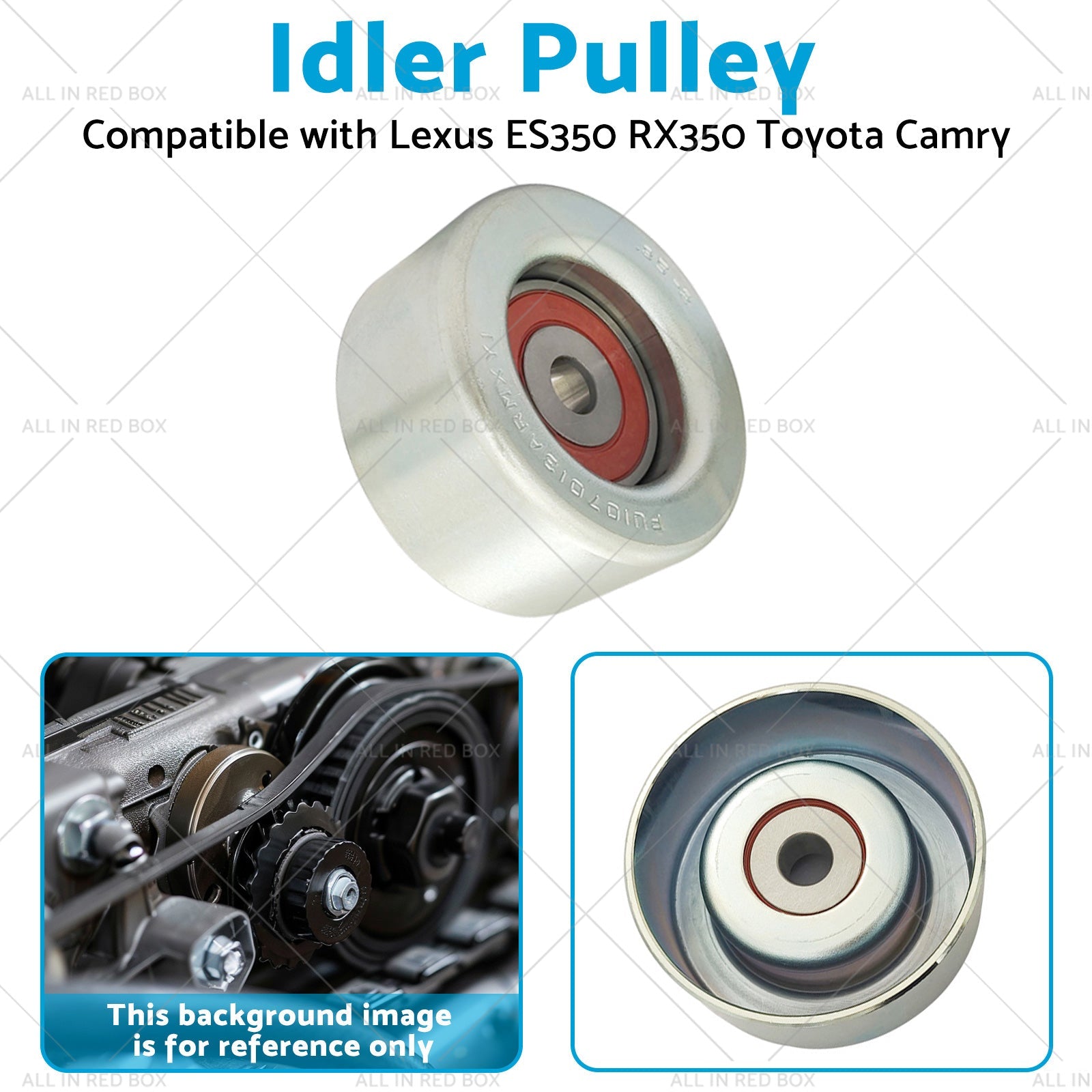 Idler Pulley Suitable for Lexus ES350 RX350 Toyota Camry 2007 - 2021 16604 - 31020 - Frazy's Auto Parts