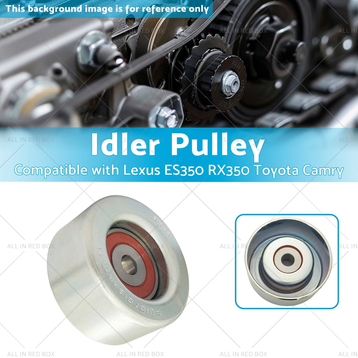 Idler Pulley Suitable for Lexus ES350 RX350 Toyota Camry 2007 - 2021 16604 - 31020 - Frazy's Auto Parts