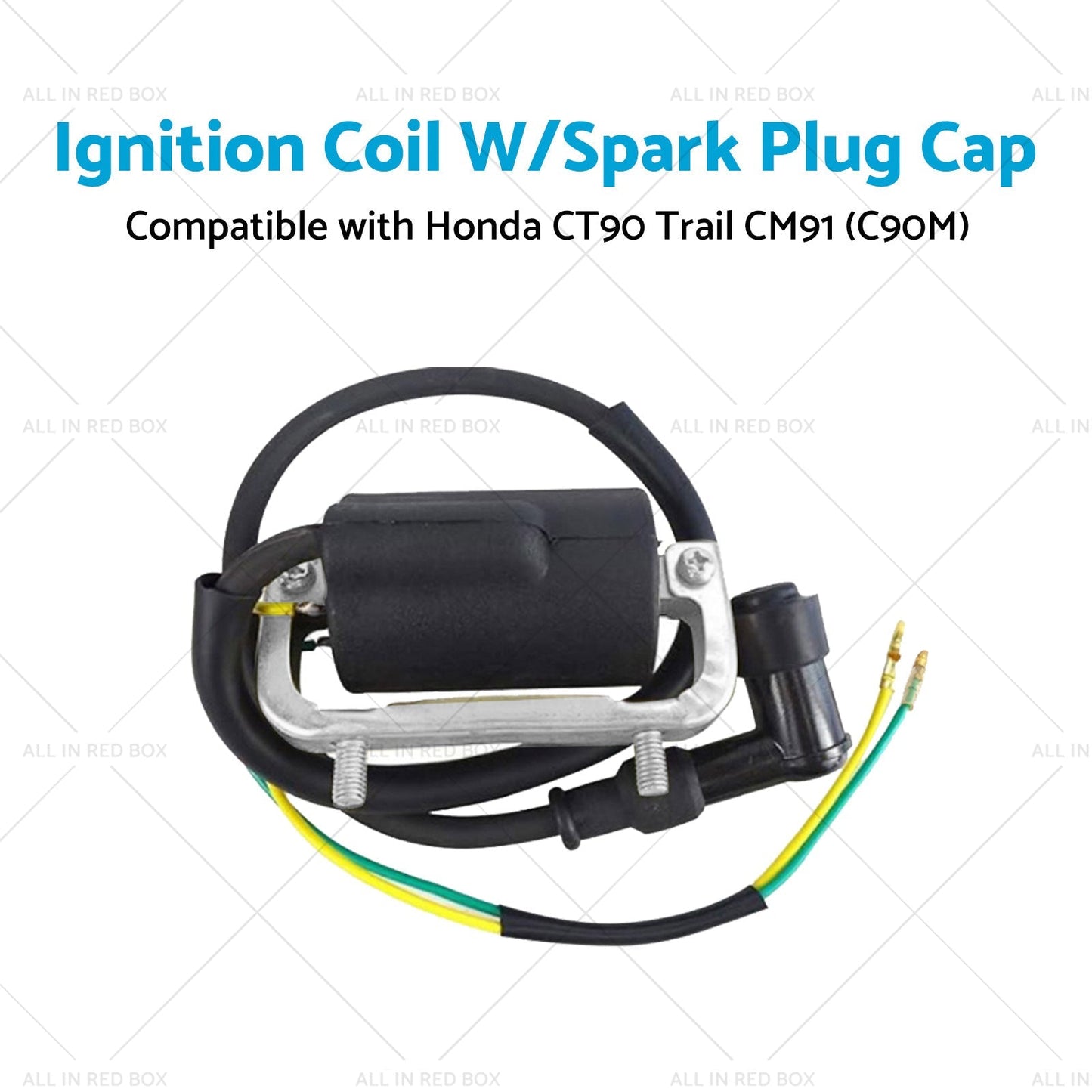 Ignition Coil W or Spark Plug Cap Suitable for Honda CT90 Trail CM91 C90M - Frazy's Auto Parts