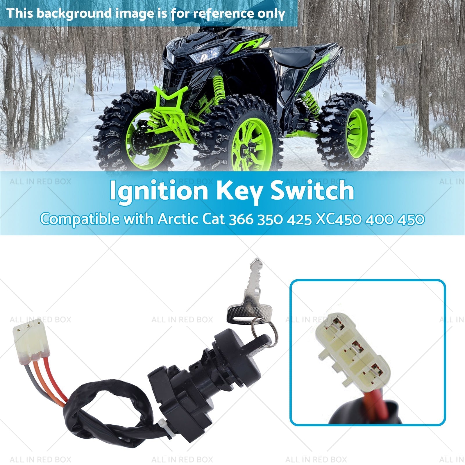 Ignition Key Switch Suitable for Arctic Cat 366 350 425 XC450 400 450 3313 - 439 - Frazy's Auto Parts