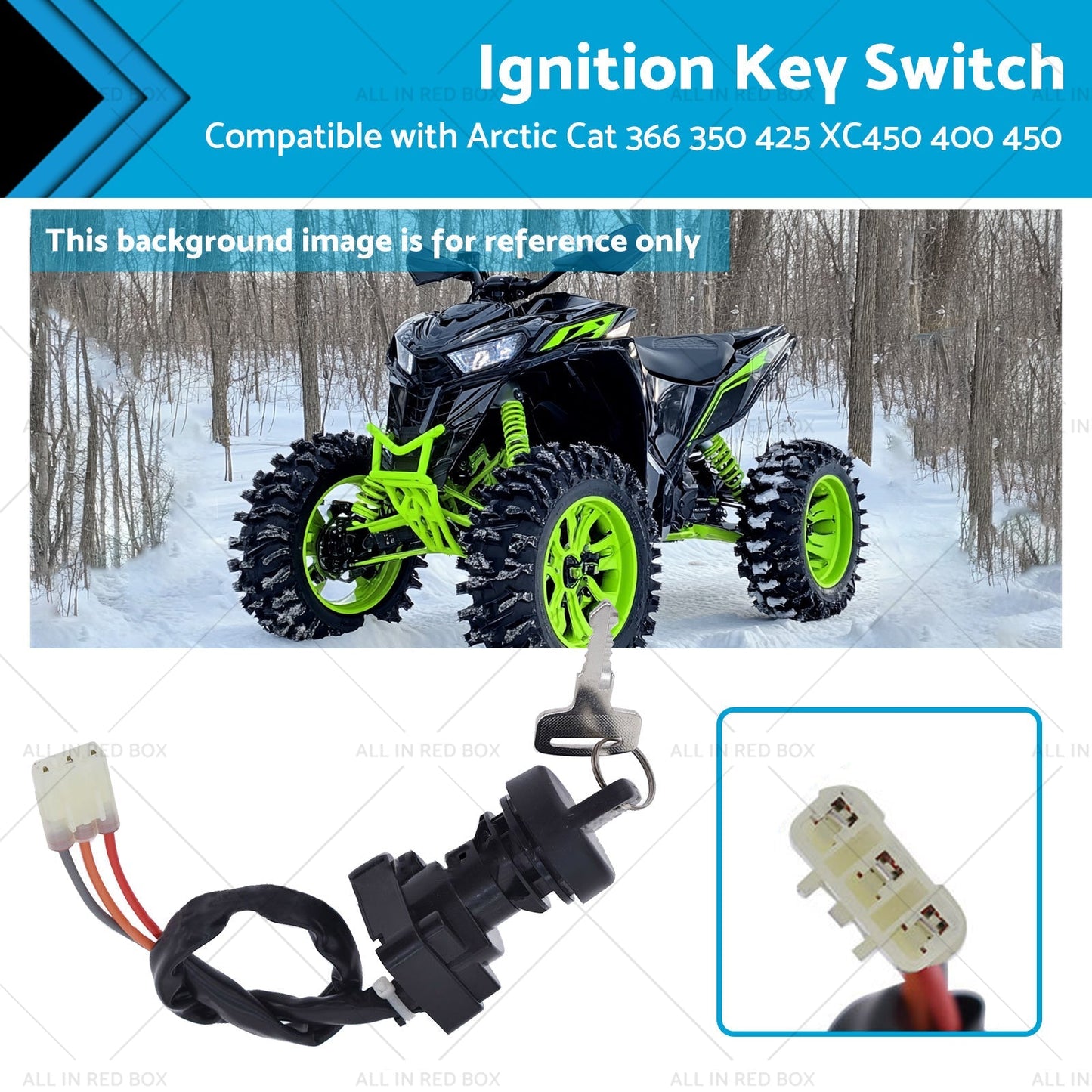 Ignition Key Switch Suitable for Arctic Cat 366 350 425 XC450 400 450 3313 - 439 - Frazy's Auto Parts