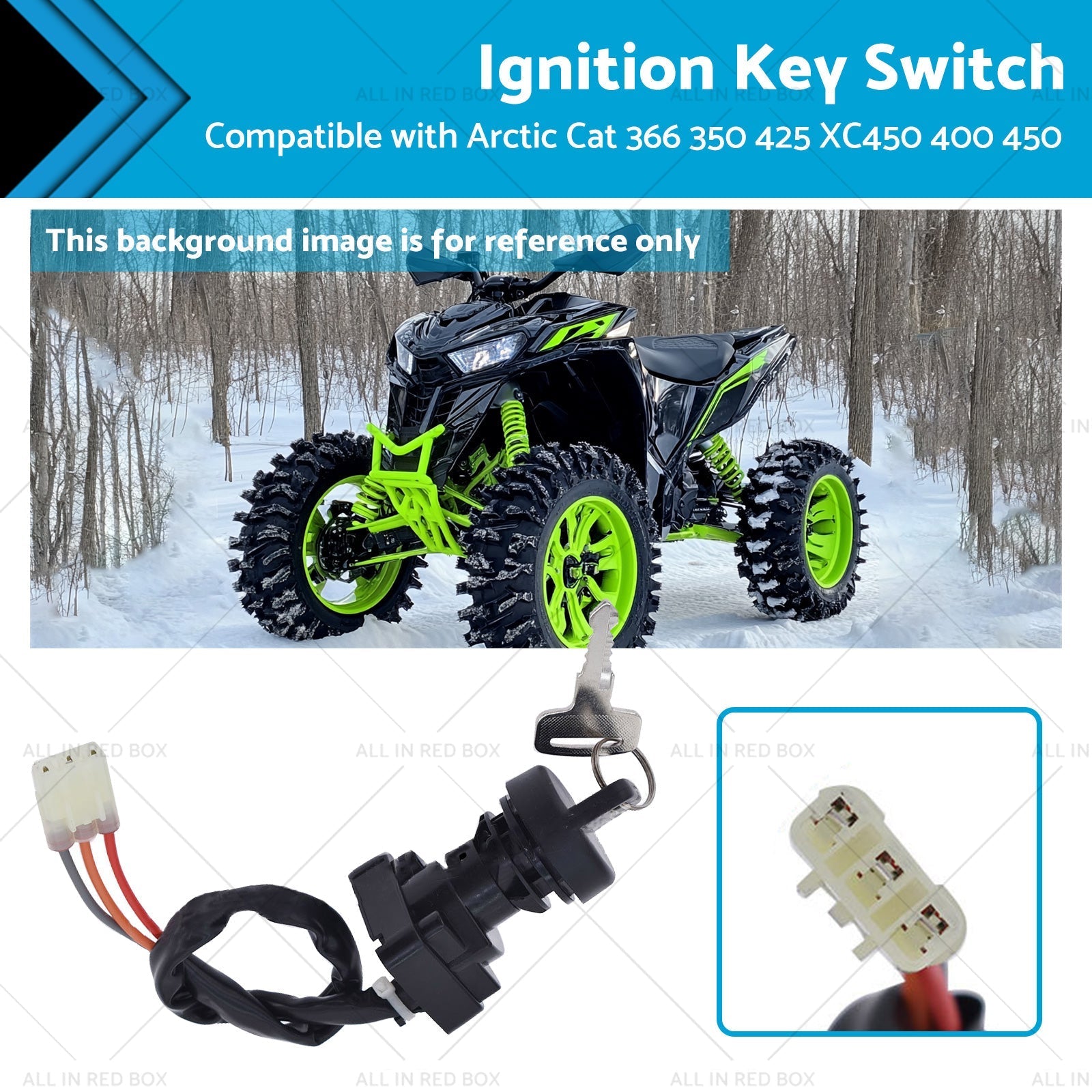 Ignition Key Switch Suitable for Arctic Cat 366 350 425 XC450 400 450 3313 - 439 - Frazy's Auto Parts